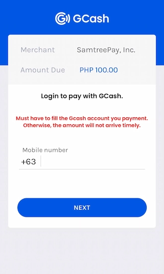 🔻Step 3: Bettors provide the mobile number registered with GCash.