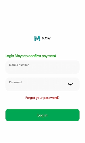 🔻Step 3: The player provides Maya with account information to log in and pay.