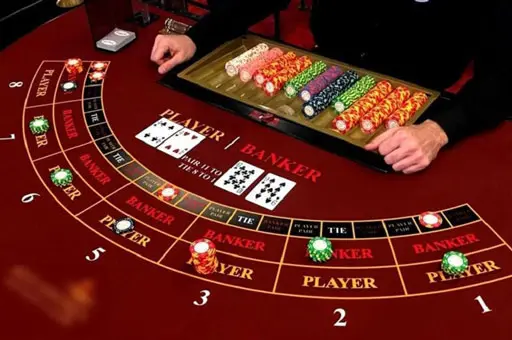 Third card drawing rules in Baccarat